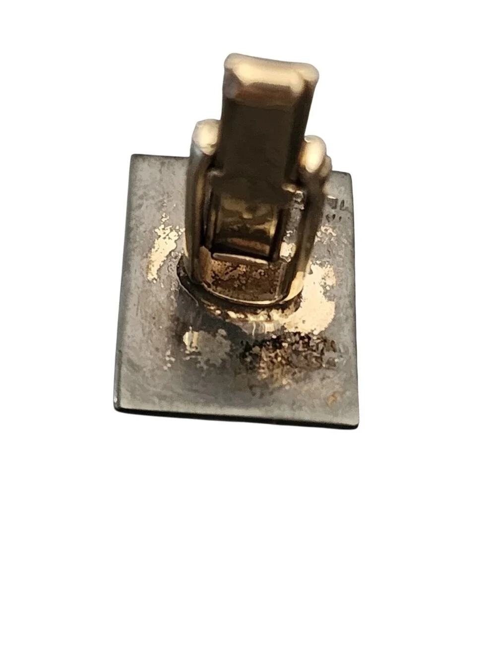 Vintage Two-Toned Silver MCM Cufflinks Mexico Signed 10 Grams
